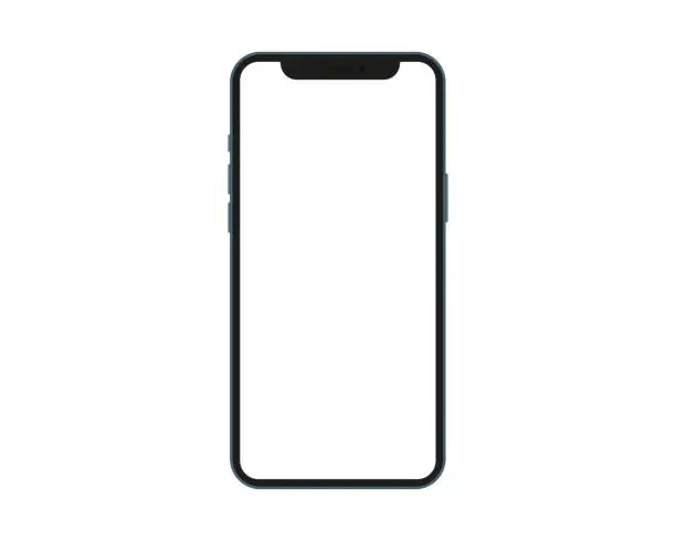 Vector illustration of Mock up screen phone.