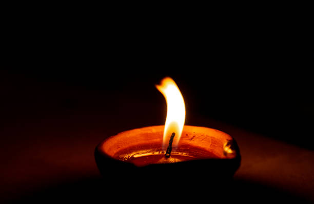 istock Diya light in the dark 1318420998