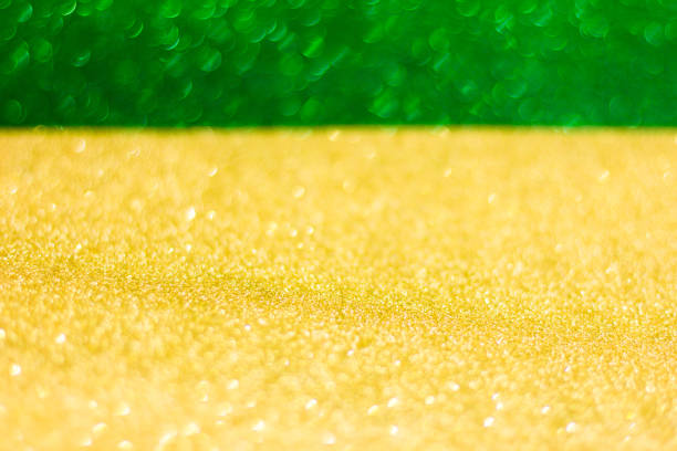St. Patrick's Day abstract green design background, soft focus, mint leaves, spring background