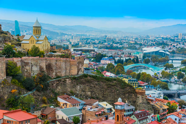istock Panoramic view of Tbilisi, Georgia 1318425006
