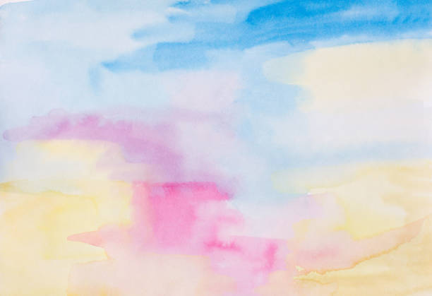 istock Watercolor Multicolored Shades Splashes Illustration 1318428195