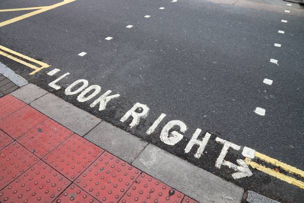 istock London look right sign 1318429355