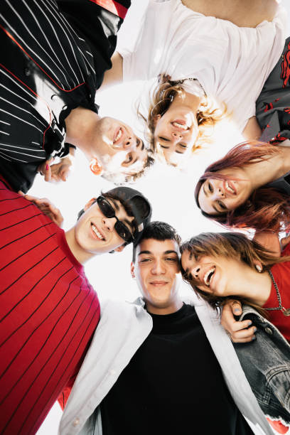 istock Happy group of Generation Z teens 1318432704