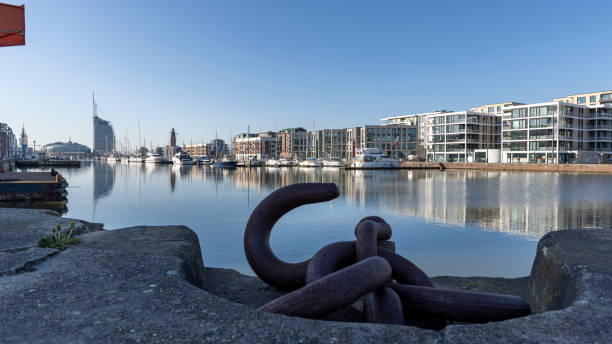 Urban residential waterfront district in Bremerhaven, Geramany.