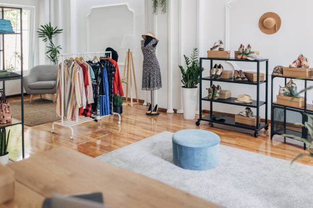 istock Inside of a modern fashion store 1318439356