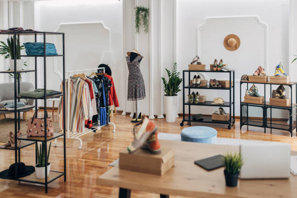 istock Modern fashion store 1318439512