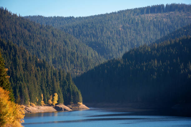 istock mountain lake in autumn season 1318441717