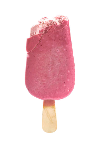 istock red color chocolate outer popsicle with couple of bites on a white background 1318441788