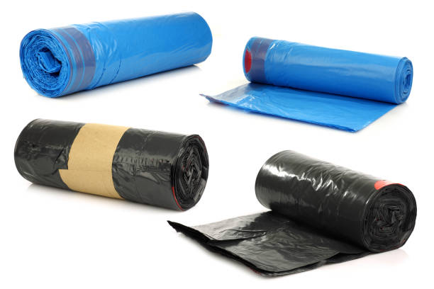 istock rolls of blue and black garbage bags 1318441866