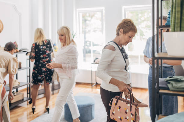 istock Busy day in boutique 1318443749