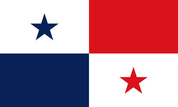 vector illustration of Panama flag. patriotic concept vector illustration of Panama flag. patriotic concept panamanian flag stock illustrations