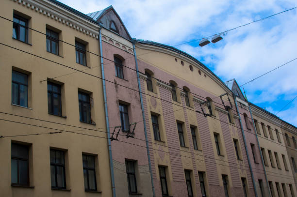 istock Building architecture in eastern Europe, Riga, Latvia 1318444850