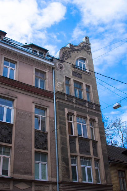 istock Building architecture in eastern Europe, Riga, Latvia 1318446004