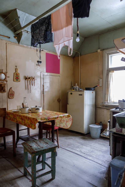 istock The interior of the old dirty kitchen 1318453976