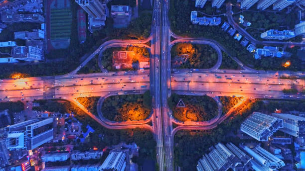 istock Highway from aerial view.Shenzhen. China 1318455754