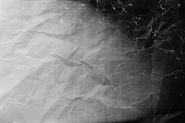 Photocopy crumpled paper texture and background, close up