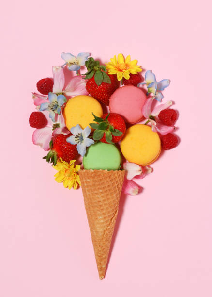 istock Delicious ice cream cone arrangement 1318464925