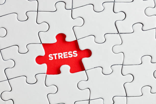 istock The word stress written on red missing puzzle piece. Exposing or discovering underlying stress or tension 1318467014