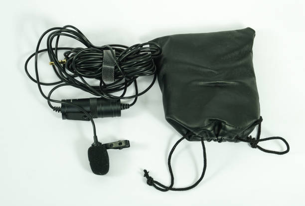 lavalier microphone in a bag mic image in white background