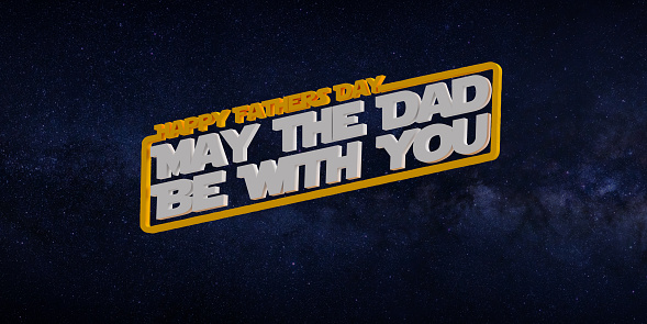 Happy Fathers Day Celebration In Star Wars Movie Theme Stock Photo -  Download Image Now - iStock