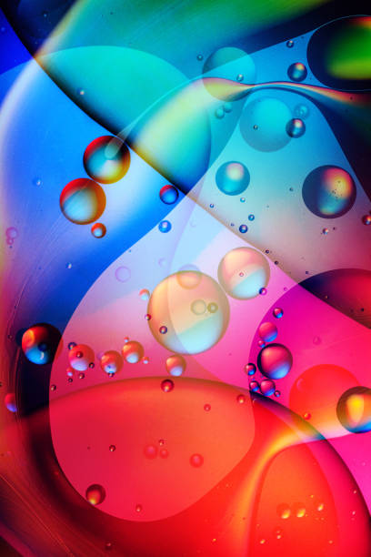istock Colourful background with abstract shapes 1318472384