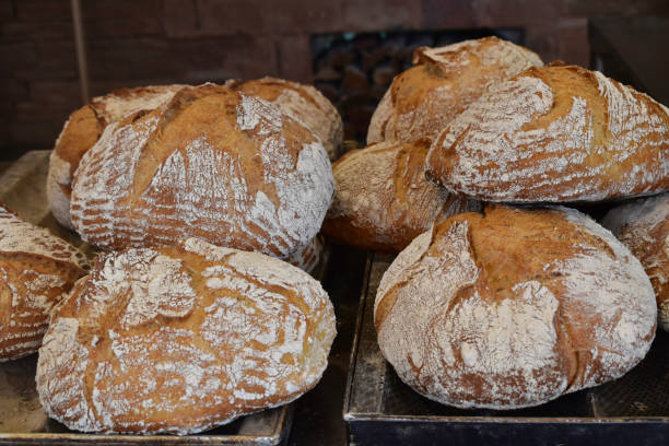 istock Freshly baked traditional bread, authentic, traditional. 1318473544