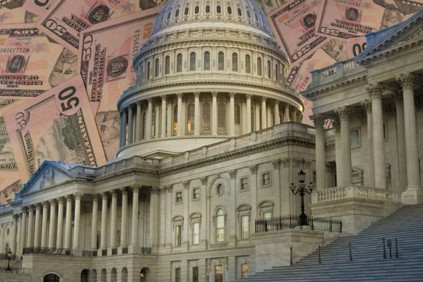 istock Political and Money - US Political Machine 1318477801
