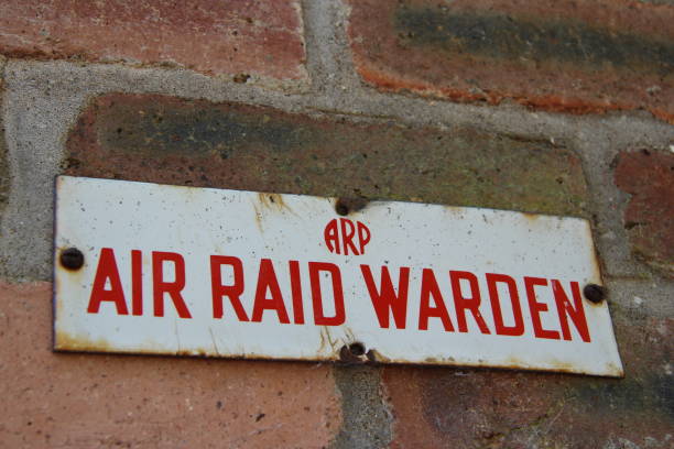 air raid warden - air raid imagens e fotografias de stock