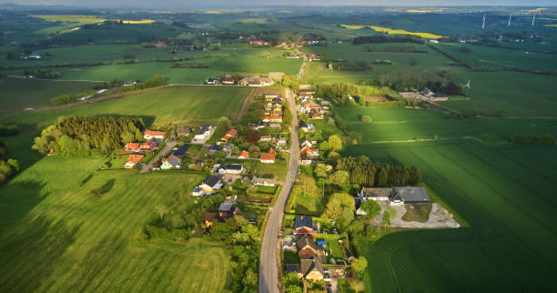 typisk dansk by - denmark bildbanksfoton och bilder