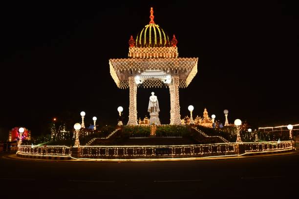 istock Lights during Dasara festival 1318482114