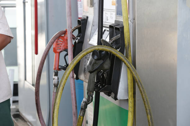 istock Fuel pump at gas station 1318484827