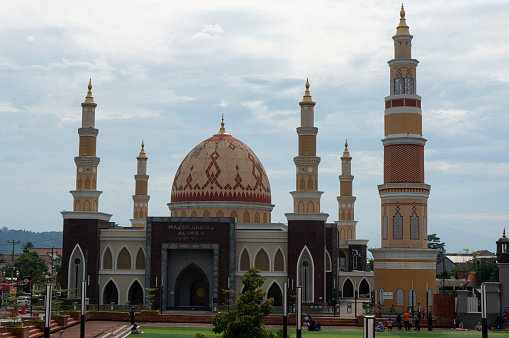 Majalengka, Indonesia - April 01, 2021 - Grand mosque of Majalengka district