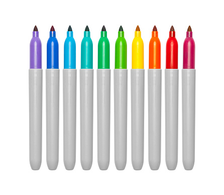 Rainbow Colored Markers