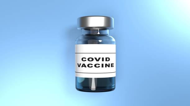 istock Covid-19 Coronavirus Vaccine Against Blue Background 1318490886