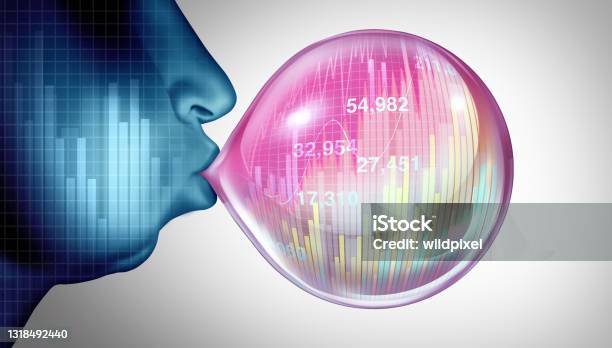 Economic Bubble Stock Photo - Download Image Now - Financial Occupation, Inflating, Inflatable