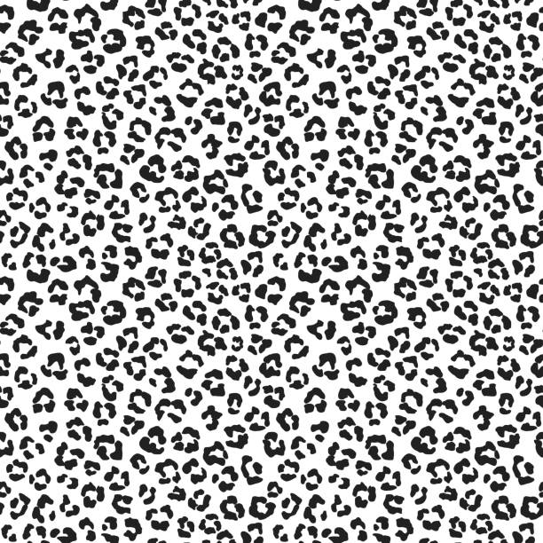 Leopard seamless pattern. Wild animal print. Vector african camouflage skin illusration Snow leopard seamless pattern. Wild animal print. Vector african camouflage skin illusration. leopard print stock illustrations