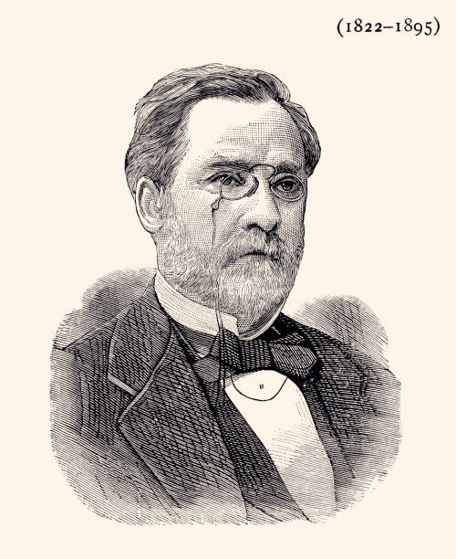 DR LOUIS PASTEUR -XXXL with lots of details- Portrait of Louis Pasteur by Dr Cyrus Edson. Vintage etching circa late 19th century.
Louis Pasteur  (27 December 1822 – 28 September 1895) was a French chemist and microbiologist renowned for his discoveries of the principles of vaccination, microbial fermentation, and pasteurization pasteur institute stock illustrations