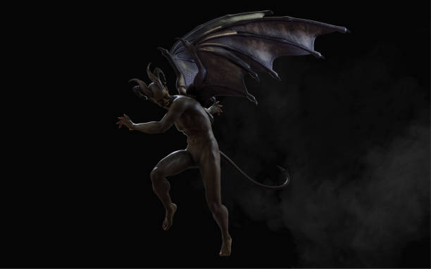 istock 3d Illustration of Demon and Devil with Dark Wings 1318510514