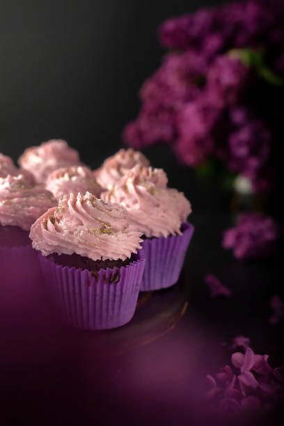 istock Cream cupcakes are a very popular classic dessert 1318512763