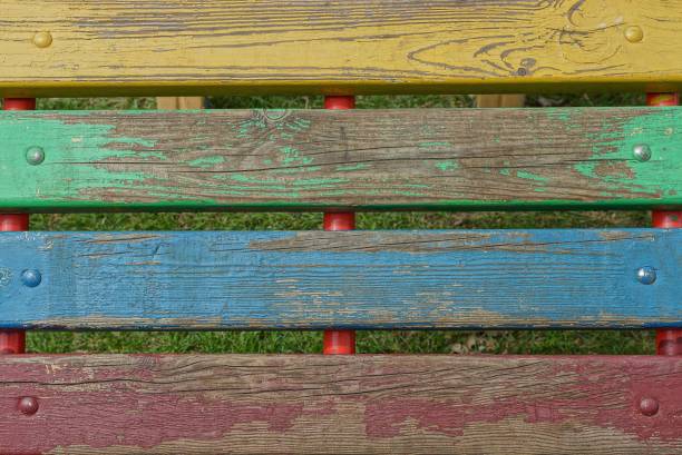 istock colored wooden texture from a row of boards 1318519723