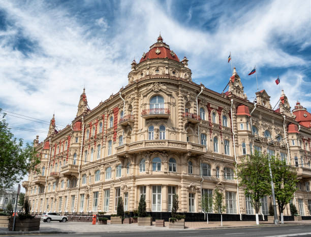 City Duma in Rostov-on-Don Rostov-on-Don, Russia - May 8, 2021: Facade of The City Duma rostov on don stock pictures, royalty-free photos & images