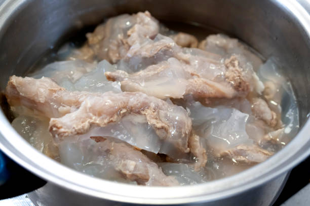 istock Boiled and chilled beef tendon and collagen in a pot 1318533262