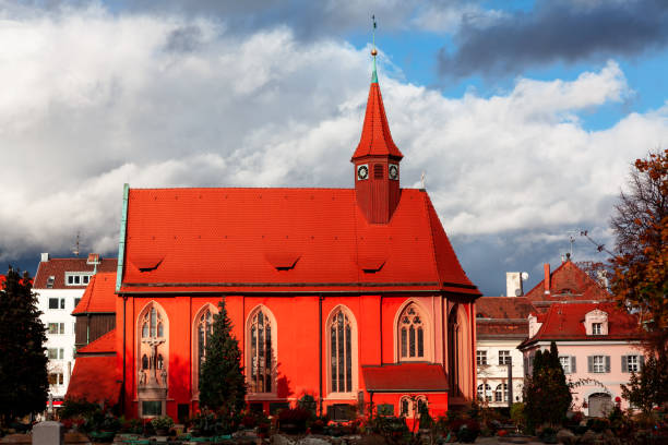 Saints Simon and Helen Church (Red Church), Independence Square, Minsk, Belarus.