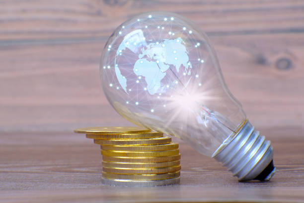 istock Light bulb and business growth concept, technology innovation 1318546594