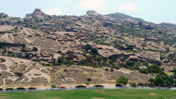 A snapshot of rock outcrops atop a hill in Simi Valley, California.