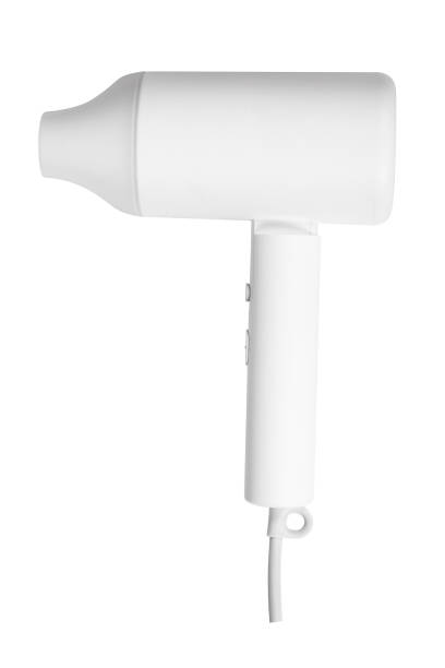 istock Modern hair dryer isolated 1318555396