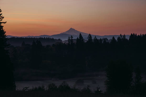 istock Sunrise Over Mount Hood In the Pacific Northwest 1318558613