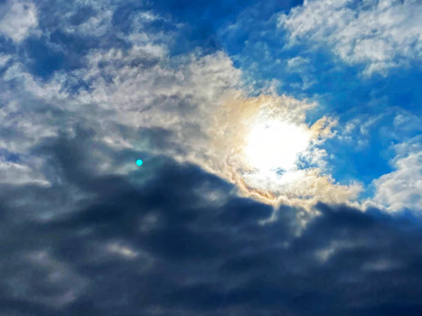 Cloudscape Background with sun