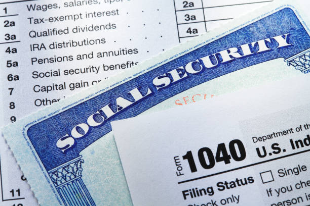 previdência social e impostos - social security - fotografias e filmes do acervo