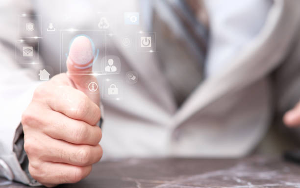 istock Businessman hand touching virtual screening big data and digital transformation technology strategy, digitalization of business processes and data, Digital transformation change management 1318562037